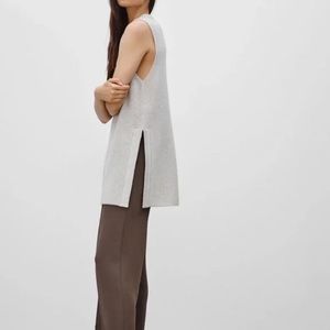 Wilfred Aritzia Tunic-Style Knit Sweater Rayon Sleeveless - Size XS